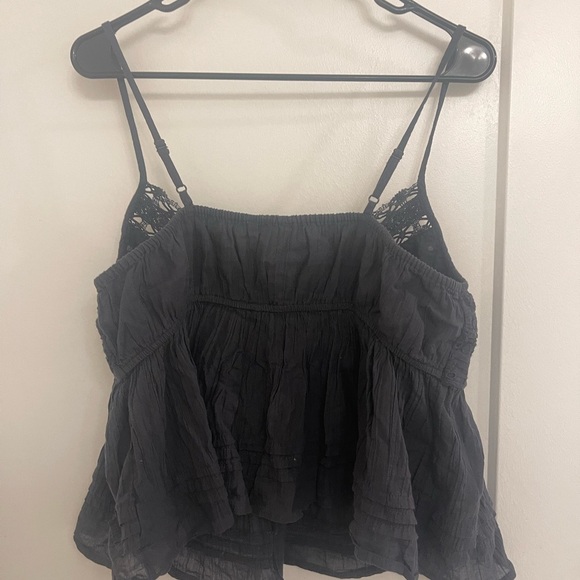 American Eagle Boho Babydoll Cottagecore Fairycore Whimseygoth Tank Top Lace - Picture 4 of 4